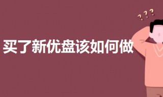 买了新优盘该如何做（买了新优盘该如何做ppt）