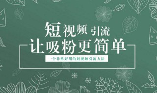 短视频引流的手段介绍（短视频引流是做什么的）