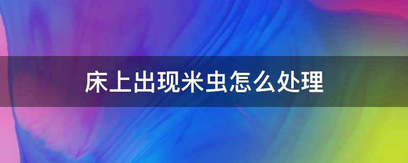 床上出现米虫怎么处理 米虫爬到床上怎么消灭