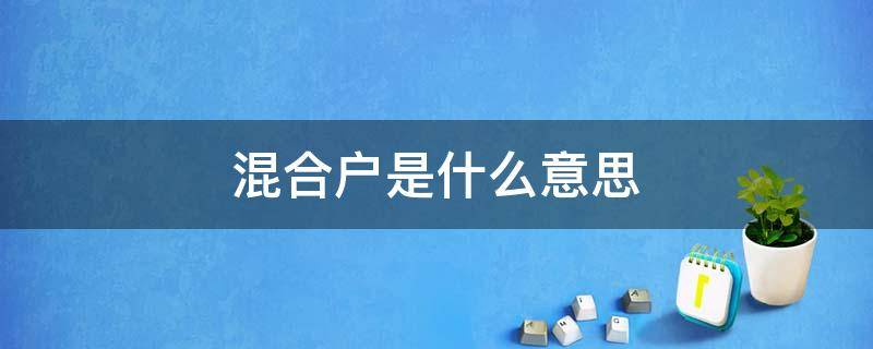 混合户是什么意思 农村混合户是什么意思